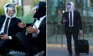 You can swap out your uncomfortable mask for a space helmet with built-in fans – but it'll cost you £150